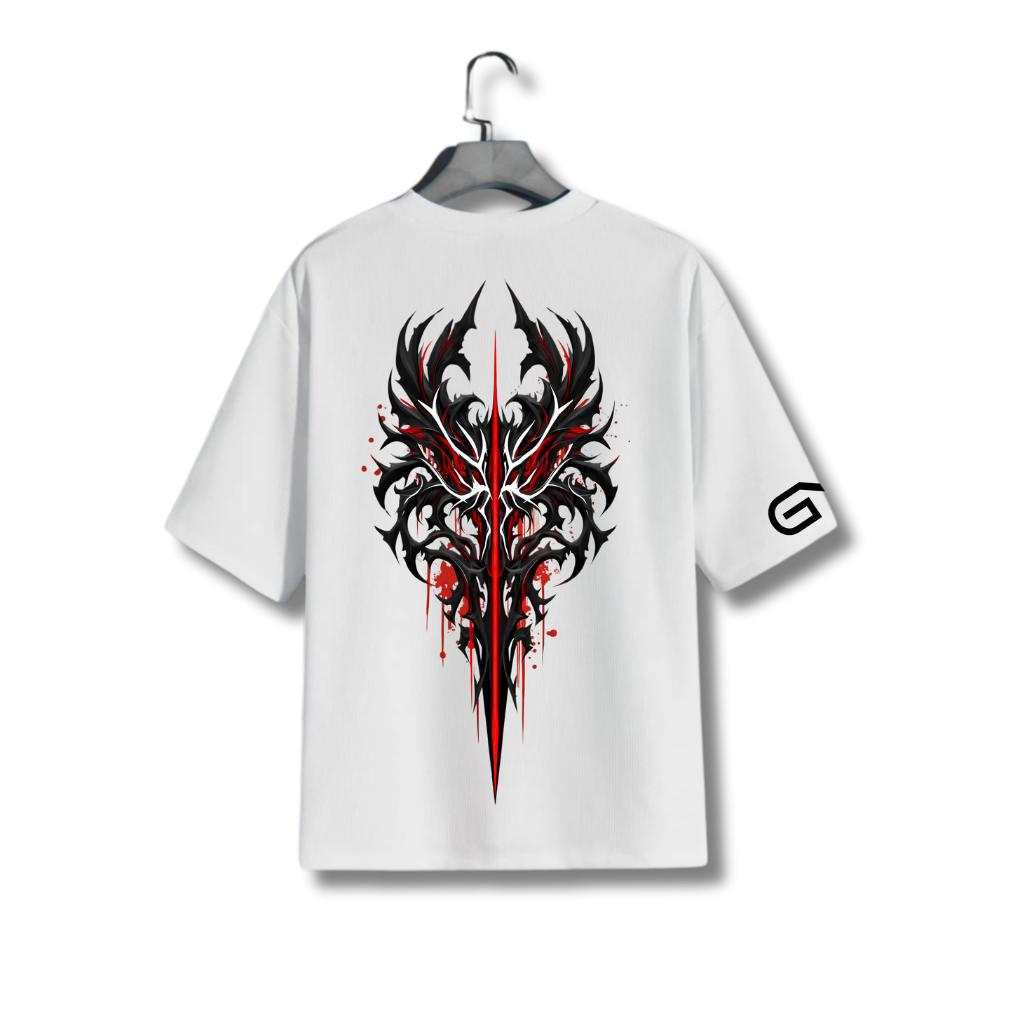 HQ Printed Oversized Men T-Shirt (BLOOD CLOT)