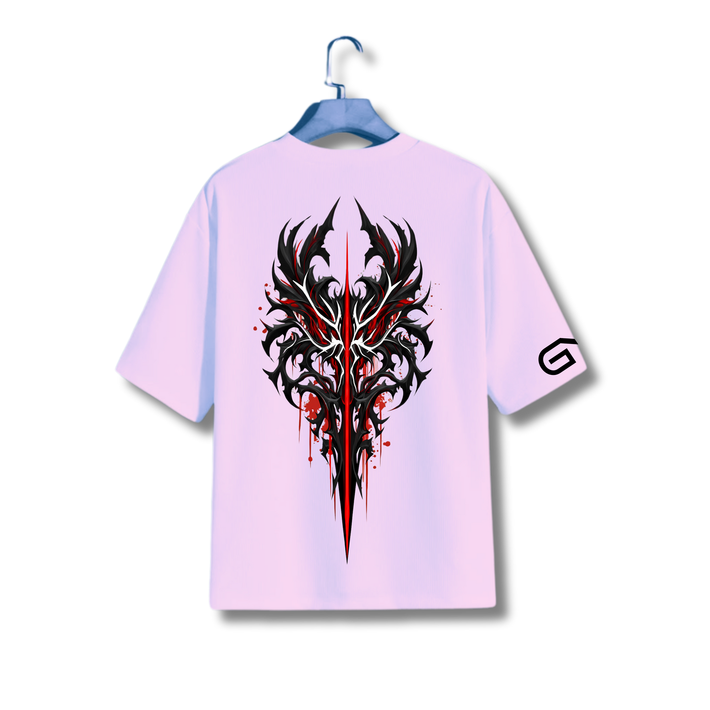 HQ Printed Oversized Men T-Shirt (BLOOD CLOT)