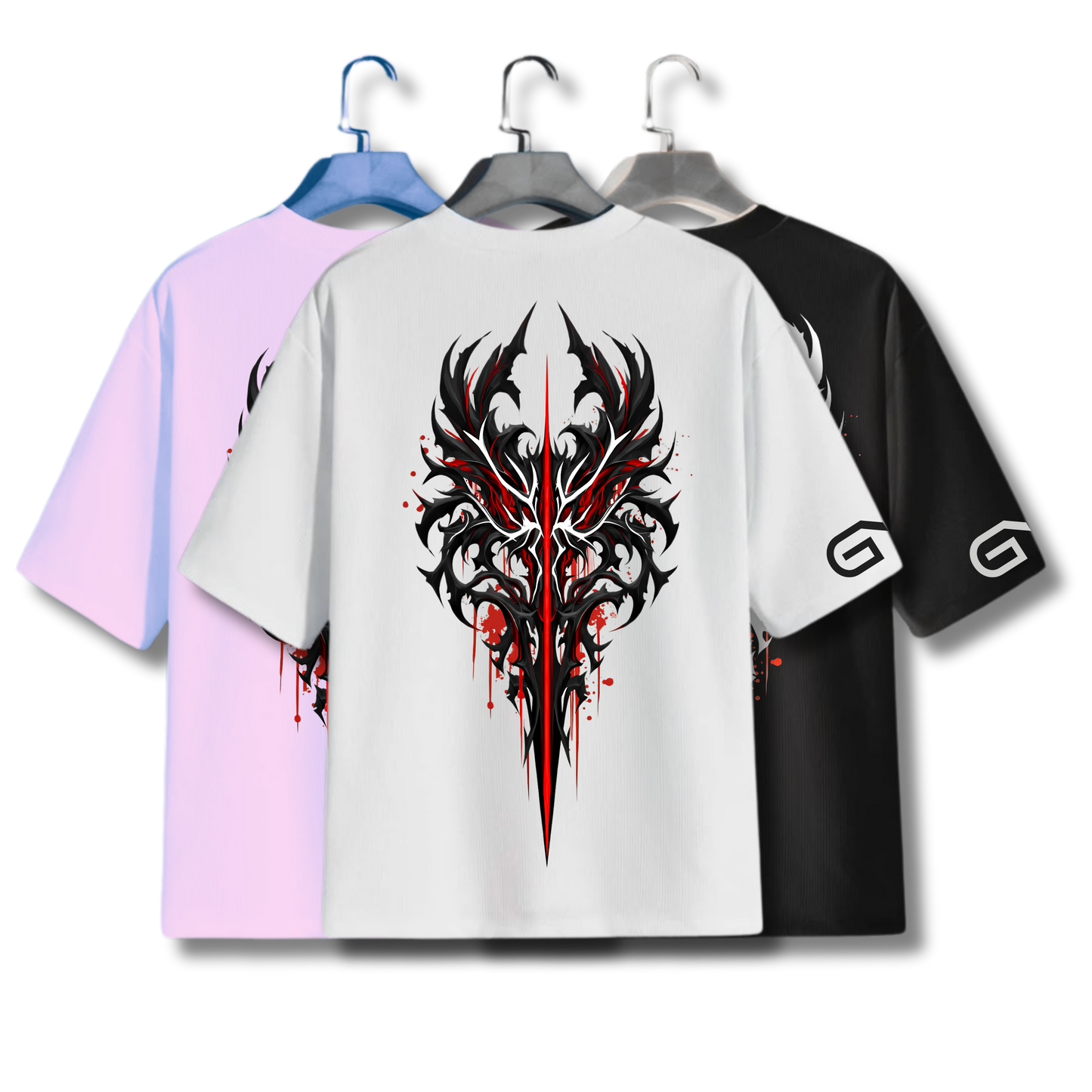 HQ Printed Oversized Men T-Shirt (BLOOD CLOT)