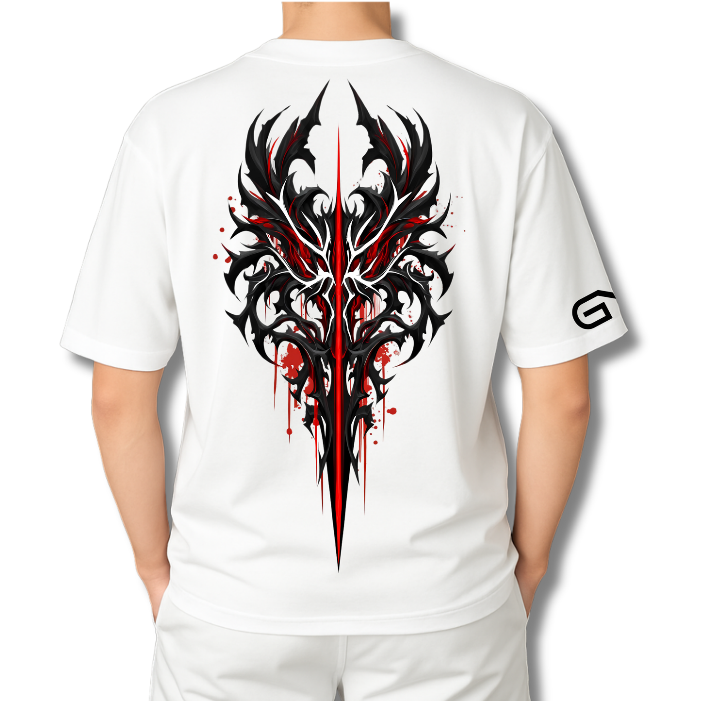 HQ Printed Oversized Men T-Shirt (BLOOD CLOT)