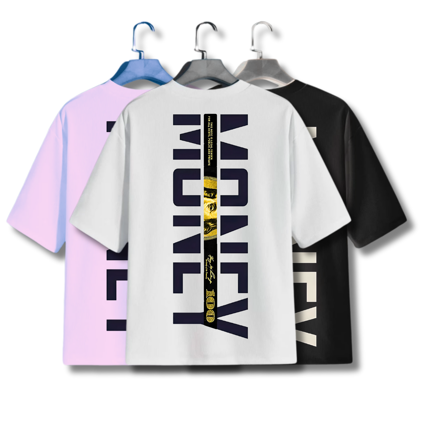 HQ Printed Oversized Men T-Shirt (MONEY)