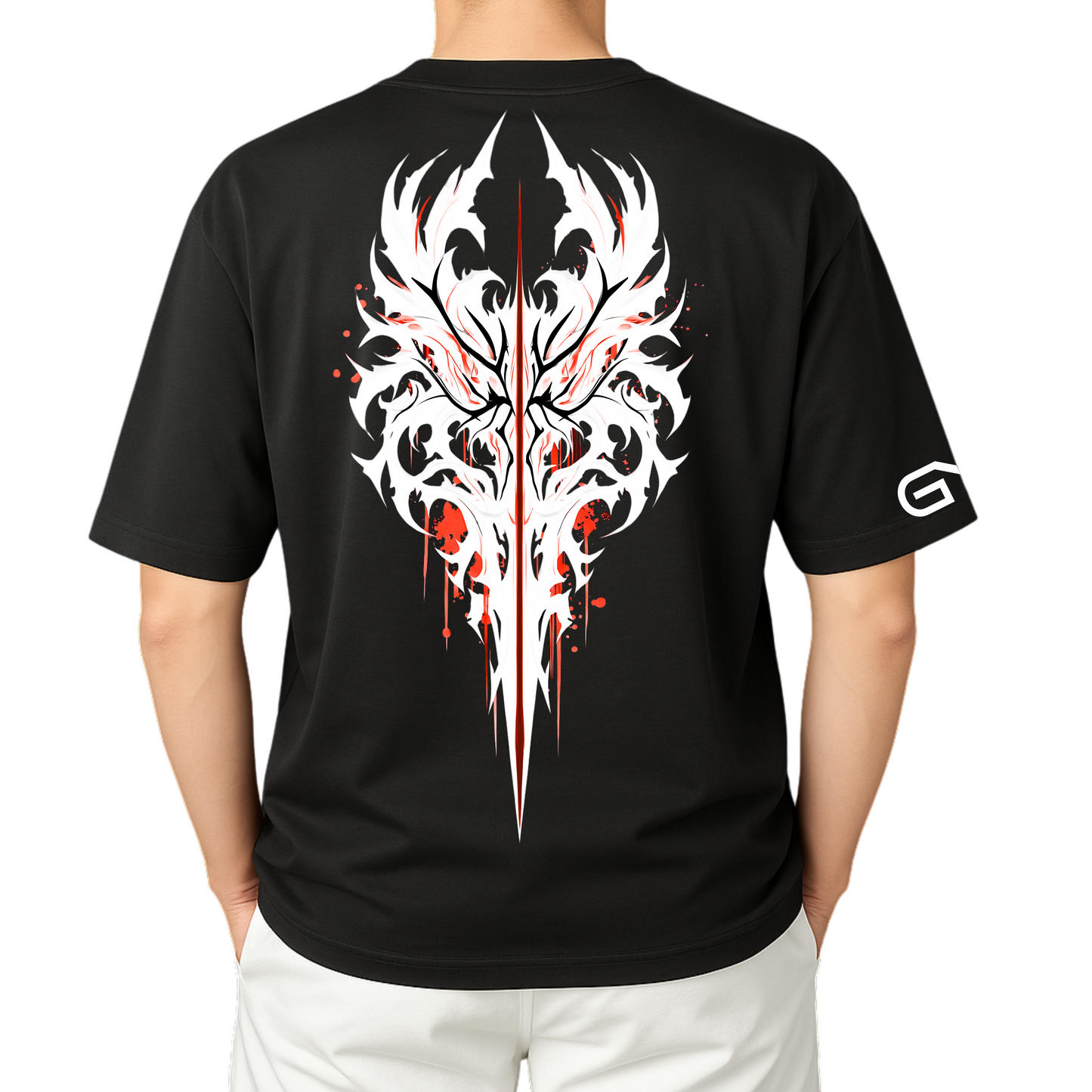 HQ Printed Oversized Men T-Shirt (BLOOD CLOT)