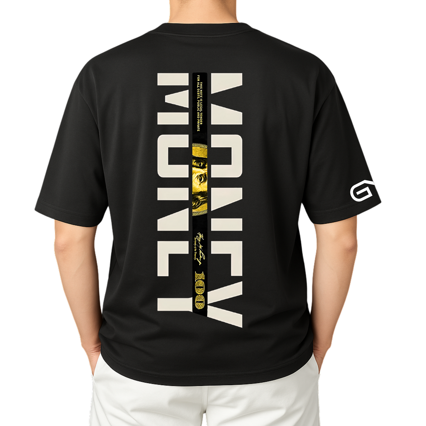 HQ Printed Oversized Men T-Shirt (MONEY)