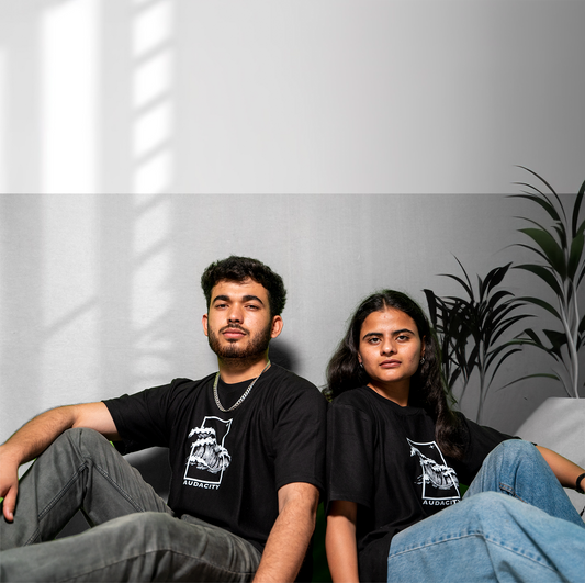 Premium Oversized Printed T-Shirt for Men & Women (Audacity)