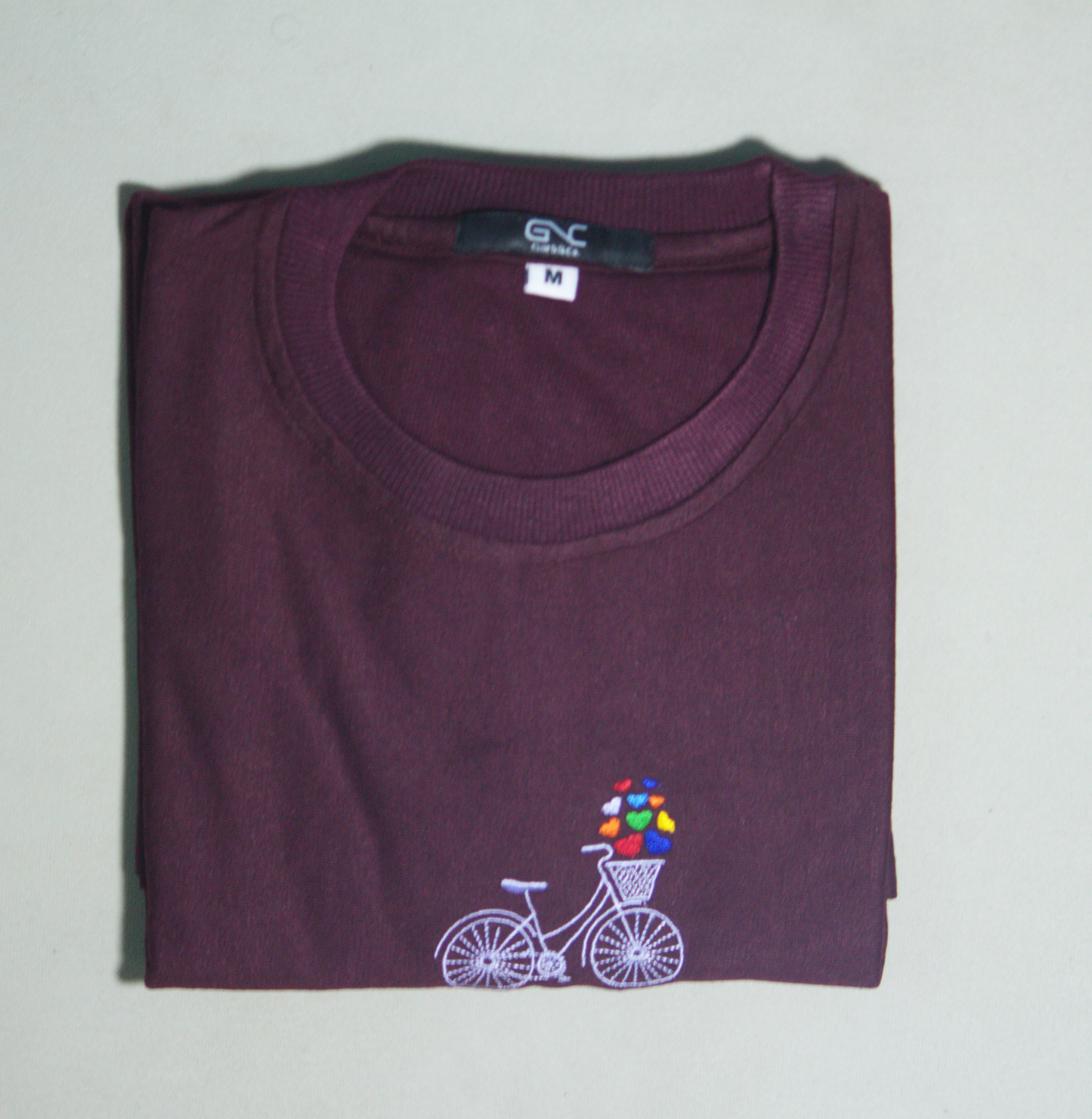 Essential Oversized Embroidered T-Shirt (Bicycle)