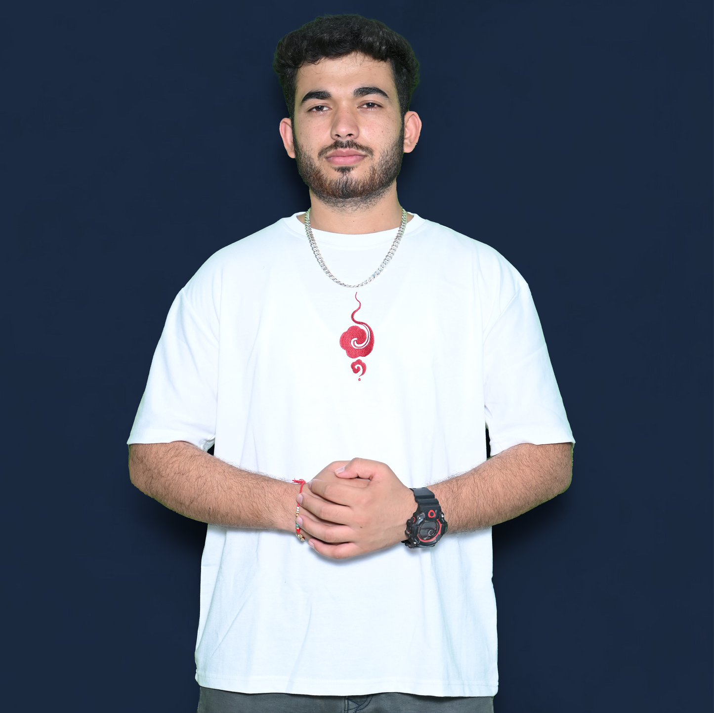 Essential Oversized Embroidered T-Shirt (Naruto Edition)