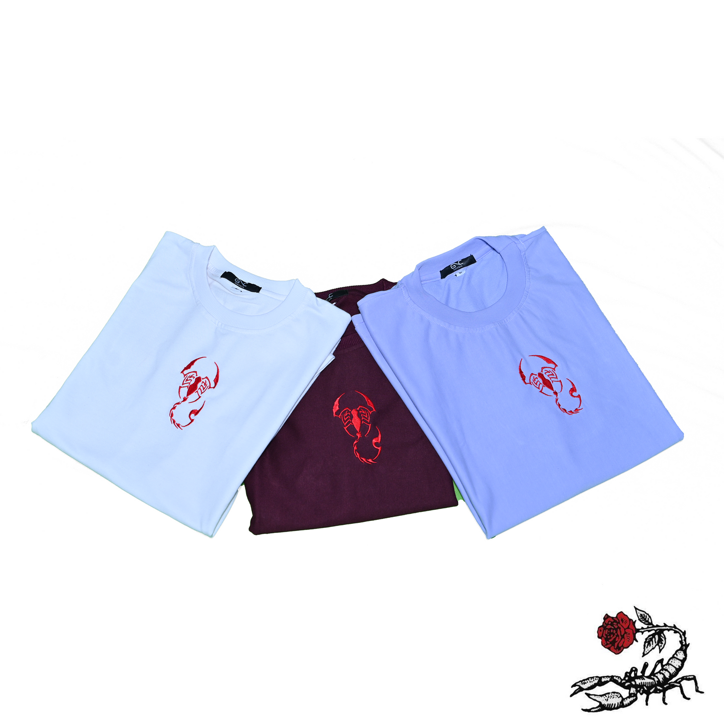 Essential Oversized Embroidered T-Shirt (Scorpion Vr)