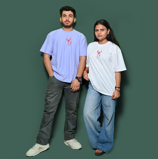 Essential Oversized Embroidered T-Shirt (Scorpion Vr)