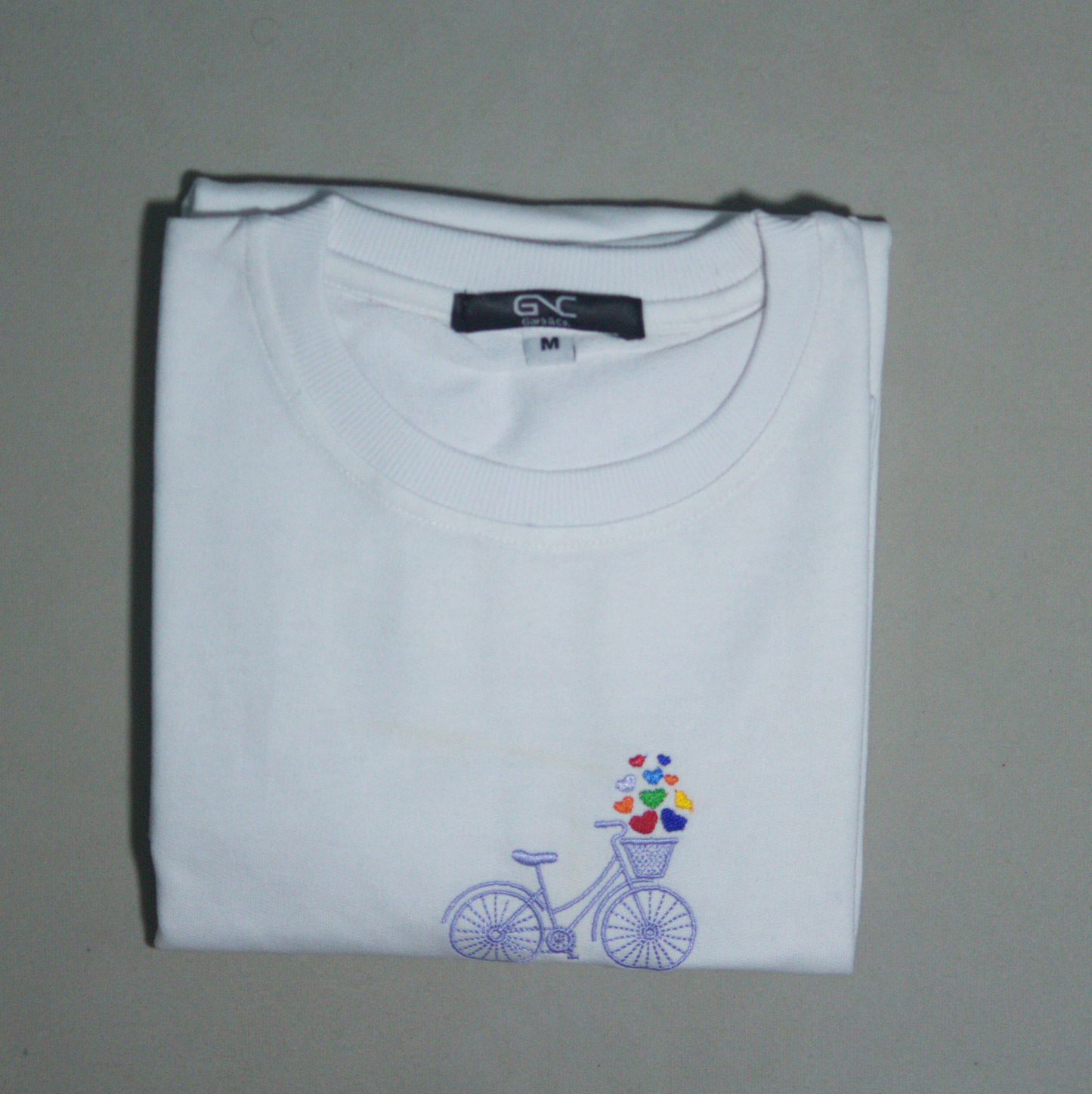 Essential Oversized Embroidered T-Shirt (Bicycle)