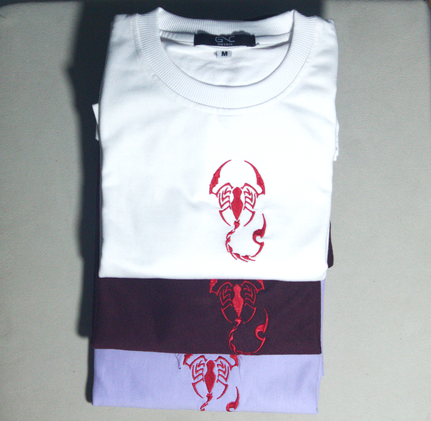 Essential Oversized Embroidered T-Shirt (Scorpion Vr)