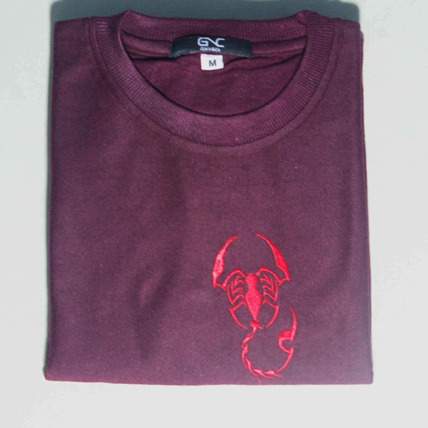Essential Oversized Embroidered T-Shirt (Scorpion Vr)