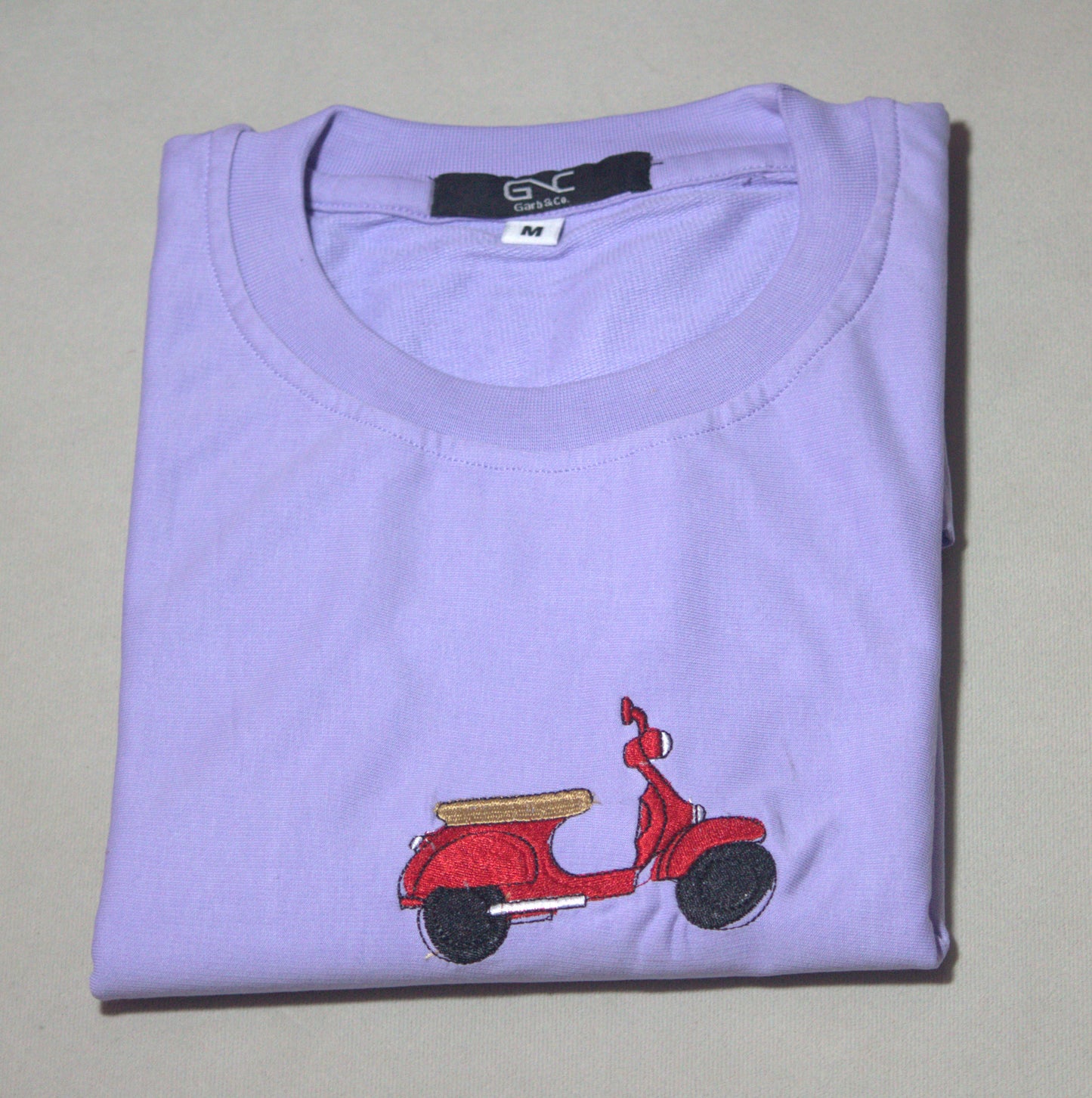 Essential Oversized Embroidered T-Shirt (Old skool Scooter)