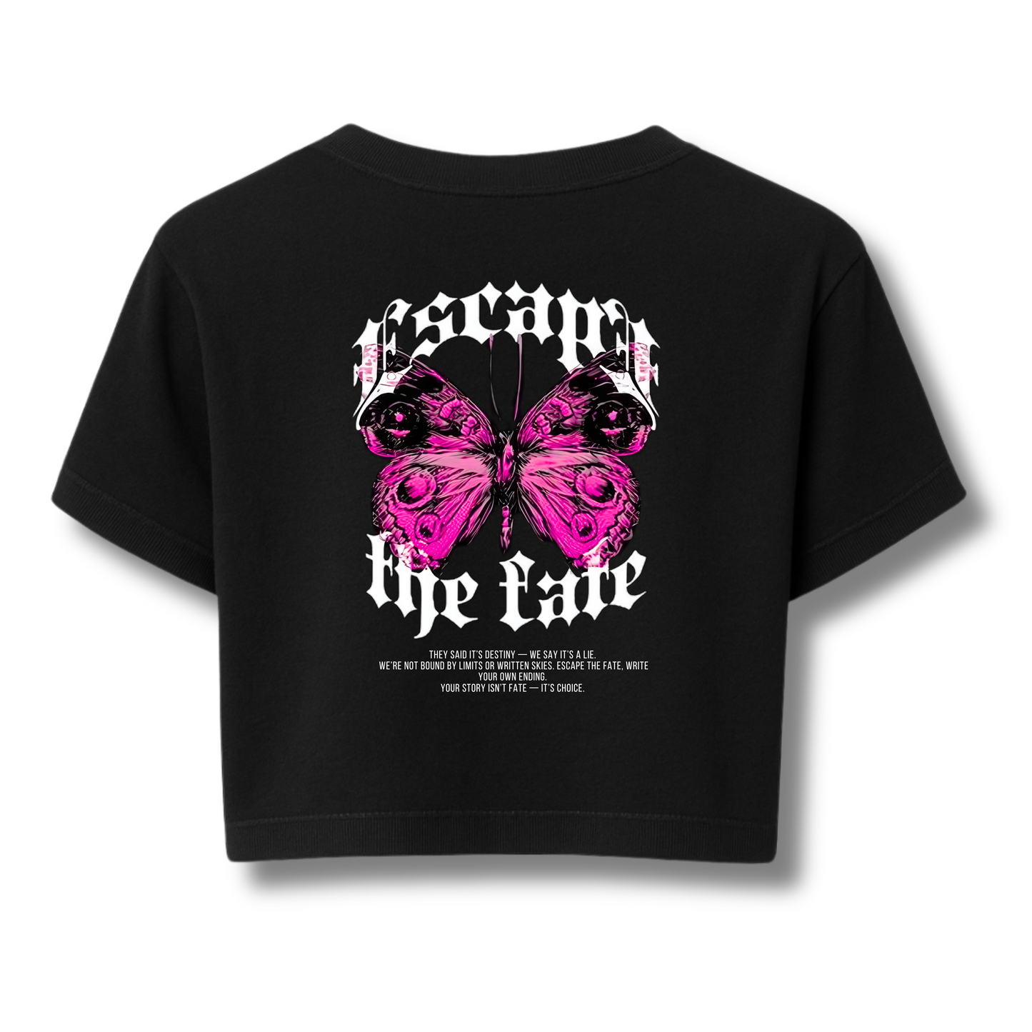 Premium Women Crop-top (BUTTERFLY)