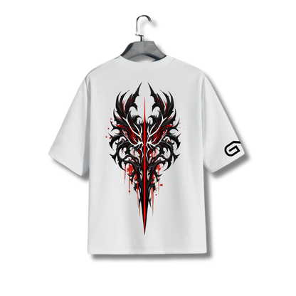 HQ Printed Oversized Men T-Shirt (BLOOD CLOT)