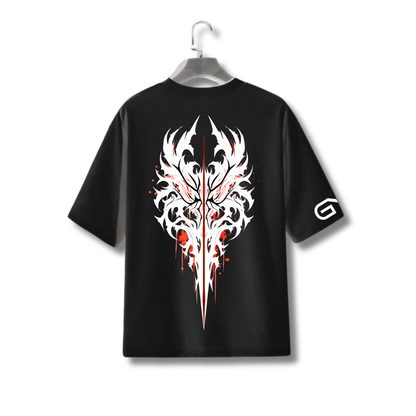 HQ Printed Oversized Men T-Shirt (BLOOD CLOT)