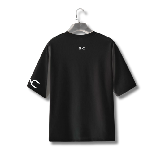Plain Oversized Men T-Shirt (Black)