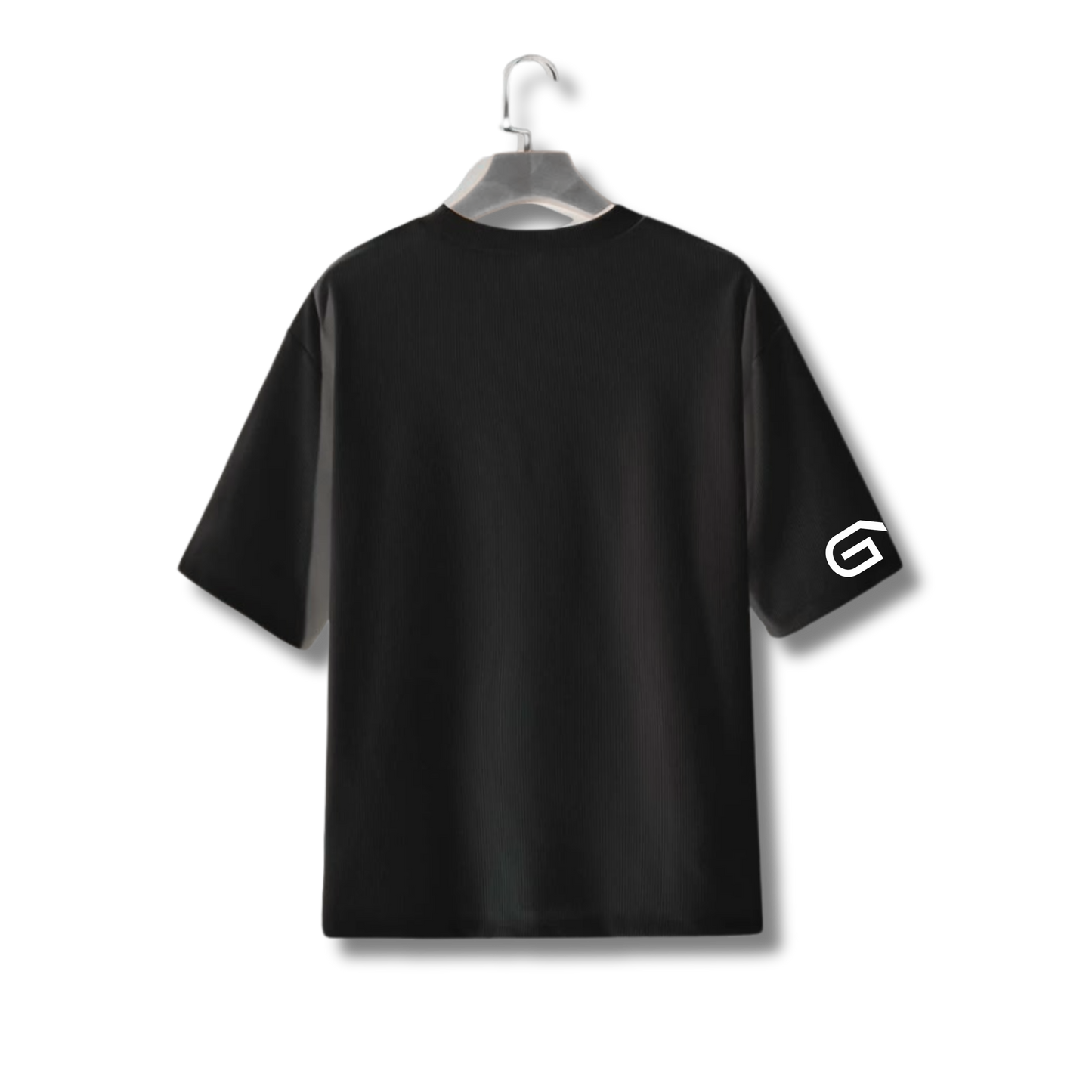 Plain Oversized Men T-Shirt (Black)