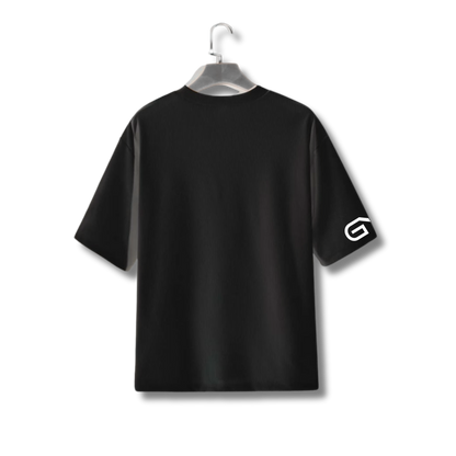 Plain Oversized Men T-Shirt (Black)