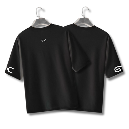 Plain Oversized Men T-Shirt (Black)