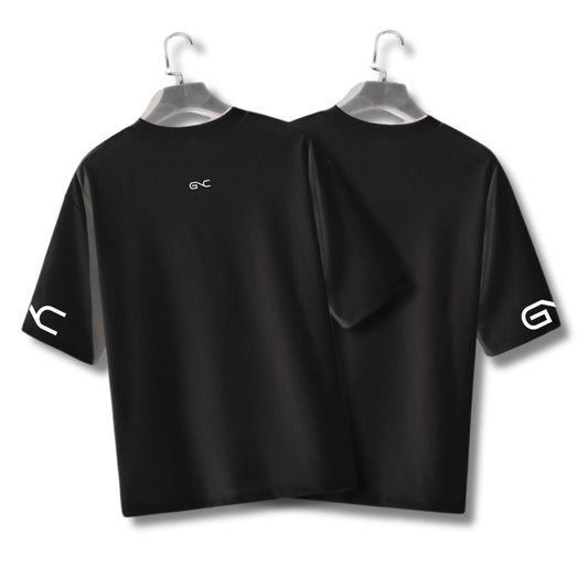 Plain Oversized Men T-Shirt (Black)