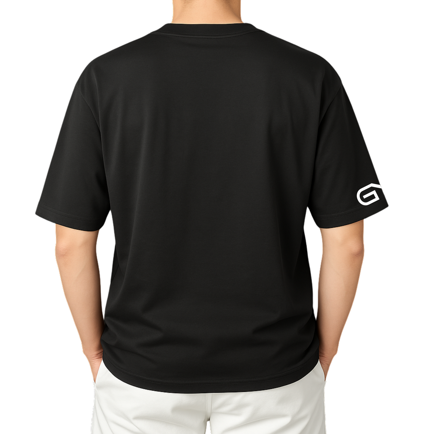 Plain Oversized Men T-Shirt (Black)